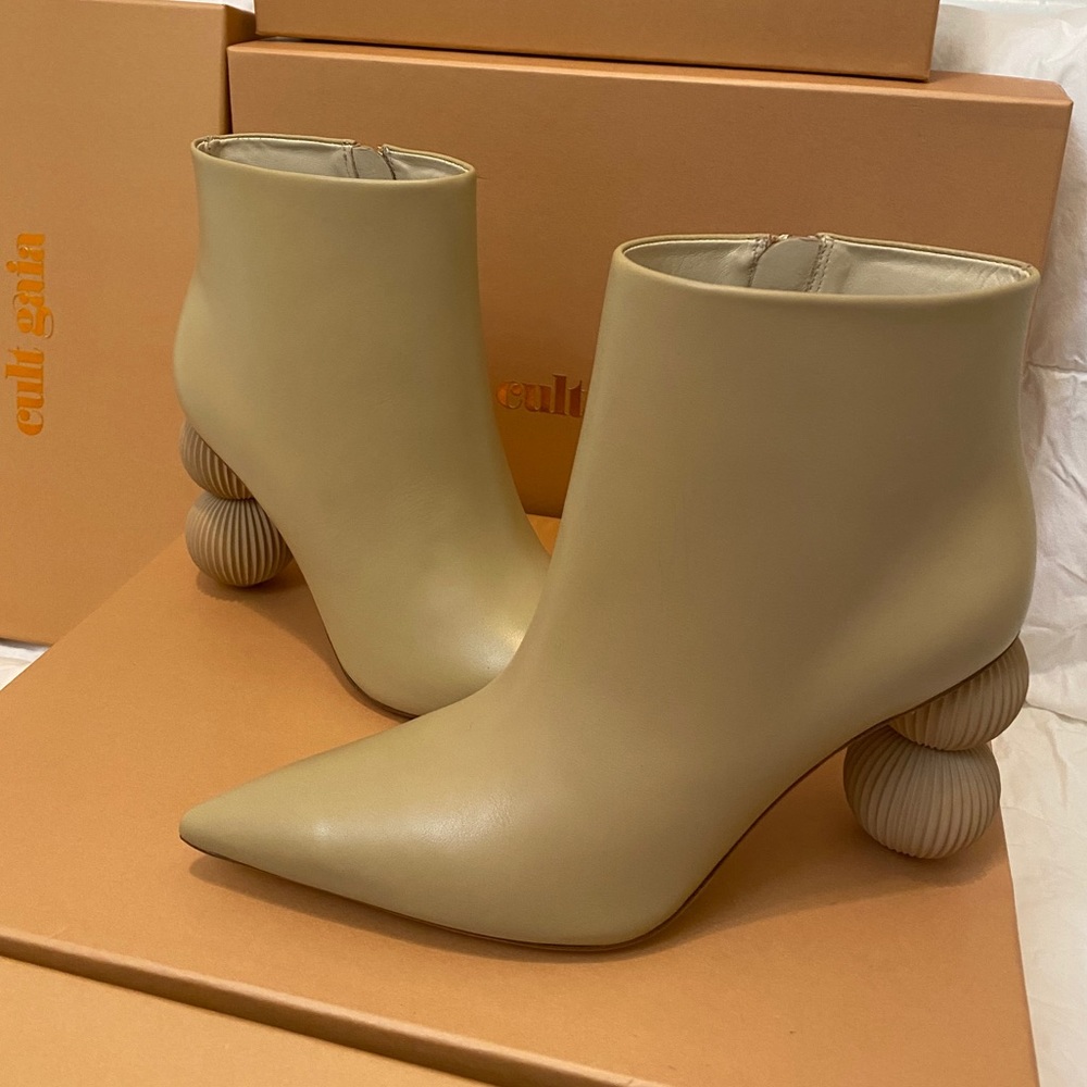 Cult Gaia Cam Booties in Sand NWT